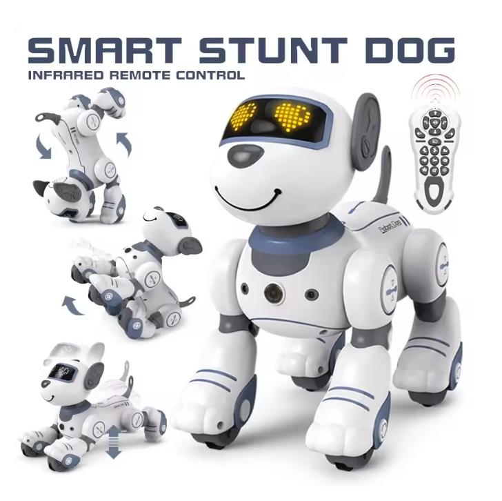 Intelligent Remote Control Robot Dog Electronic Stunt Voice Command Programmable Touch-sense Music Song Children's Toys for Boys