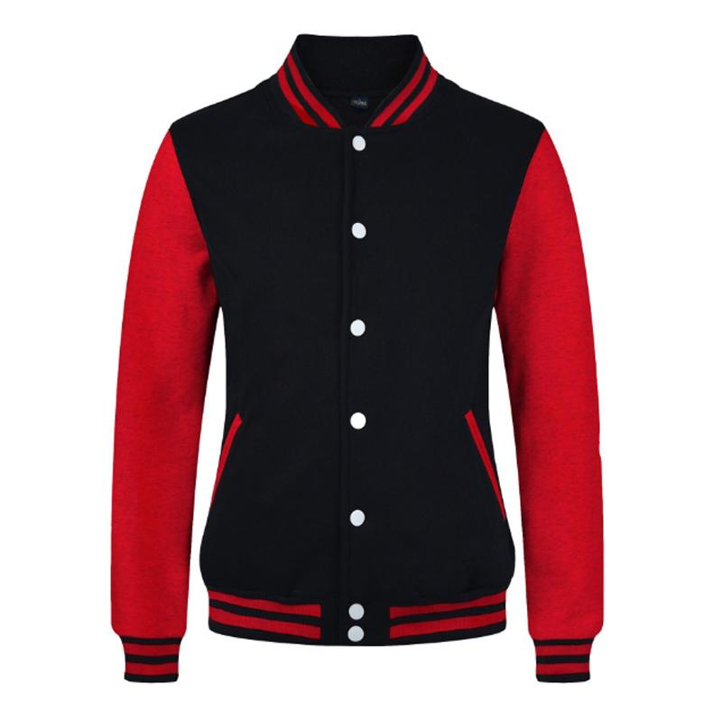Solid Color Jacket Baseball Clothing Workwear Baseball Shirt Women's Cardigan Coat
