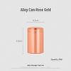 Compact Titanium-Aluminum Tea Storage Can: Small, Portable, and Sealed.