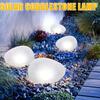 Solar Cobblestone Pathway Light, Garden Rock Solar LED Light, Waterproof Outdoor Stone Light for Patio Lawn Yard Porch