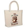 Beach Bag - PLANETEE - Naya Owl Grain - Cotton - Large Capacity - Sturdy Handles