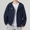 Under Armour Solid Logo Outdoor Training Running Fitness Woven Hooded Jacket Men jackets Blue 23600401-409