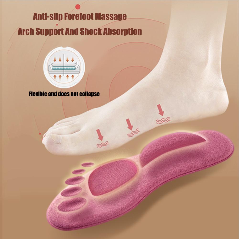 Semelles Thermiques Auto-chauffantes Pour Femme - Coussinets Confort Pour Voûte Plantaire - Rose - Neuf