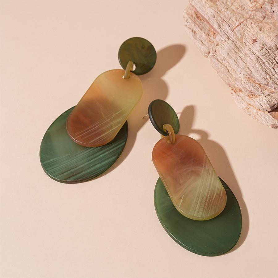 

Преувеличенные геометрические серьги-иглы из серебра: Минималистичный европейский и американский стиль для женщин