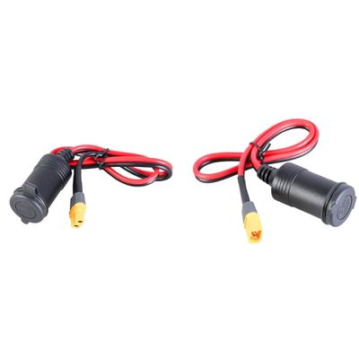 14AWG Verlängerungskabel XT60 Stecker/Buchse zu Autoladeadapter für Remote-Batteriekraftwerke Solarpanel