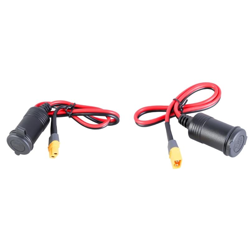 14AWG Extension Cable XT60 Male/Female To Car Charging Adapter for Remote Battery Power Stations Solar Panel