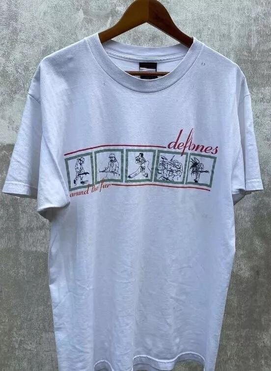 Deftones ‘Around The Fur’ Cotton White Unisex Tshirt Reprint S5XL Unisex T-Shirt XXL