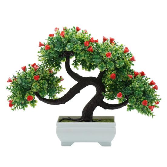 Artificial Flower Tree Plant Potted Bonsai Wedding Party Desktop Furniture Decor