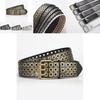 Unique And Stylish Pu Leather Belt With Rivets And Eyelets For Men And Women