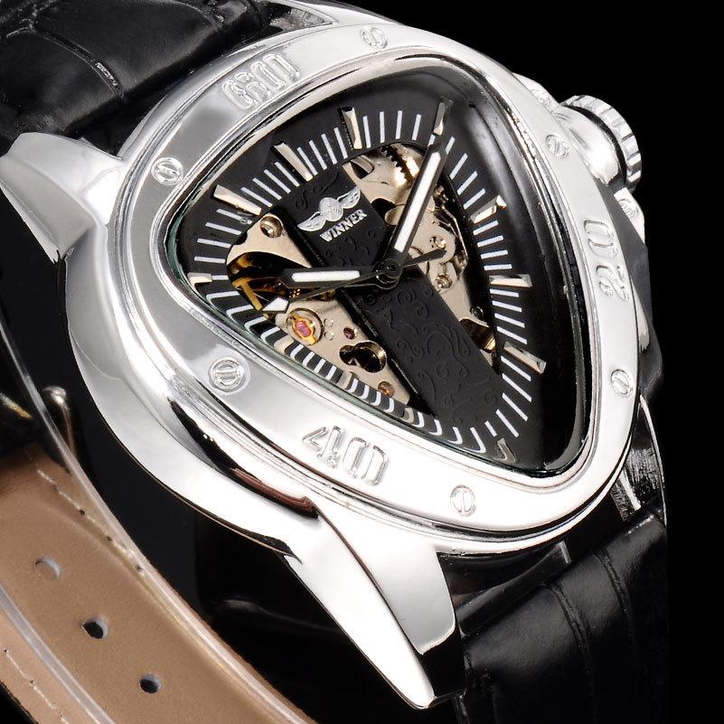 WINNER Montre mécanique automatique en forme de cœur pour homme