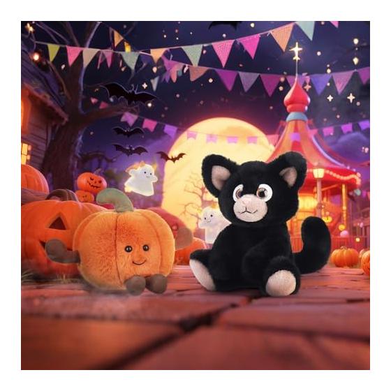 Apricot Lamb Happy Pumpkin Plush Toy, Soft and Cute, Fluffy Happy Pumpkin, 15cm