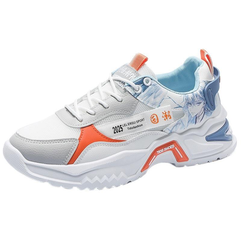 Herrenschuhe 2025 Sommer neue atmungsaktive dünne Sport-Laufschuhe Student Mesh Freizeitschuhe vielseitige trendige Schuhe