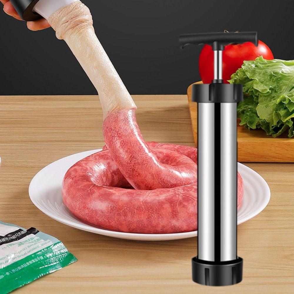 Stainless Steel Sausage Filler Widened Tube Sausage Stuffer Efficient Sausage Maker  Kitchen