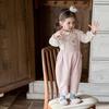 2026 Spring Korean-Style Floral Long-Sleeve Shirt & Top Set for Girls