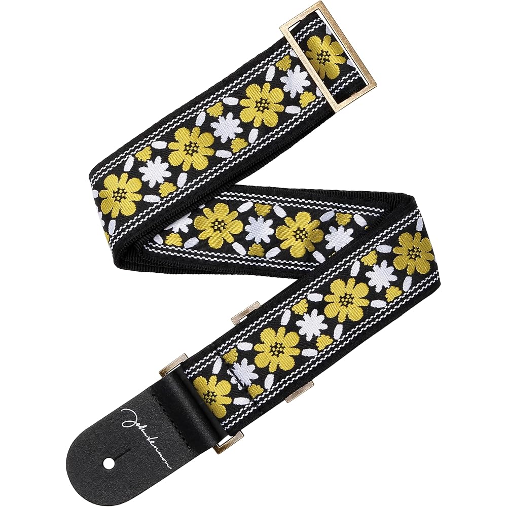 D Addario John Lennon Collection Rooftop Jacquard Guitar Strap 50JL00 Adjustable Design Durable Material