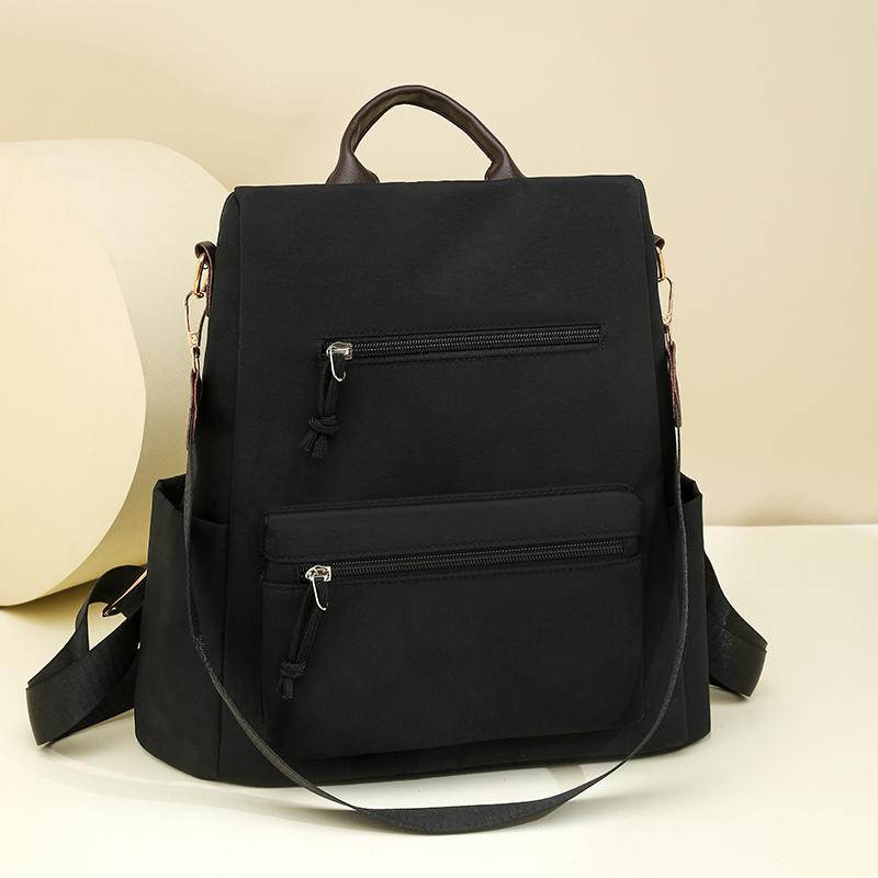 

Сумка-рюкзак против кражи Женский рюкзак большой вместимости для улицы чёрный