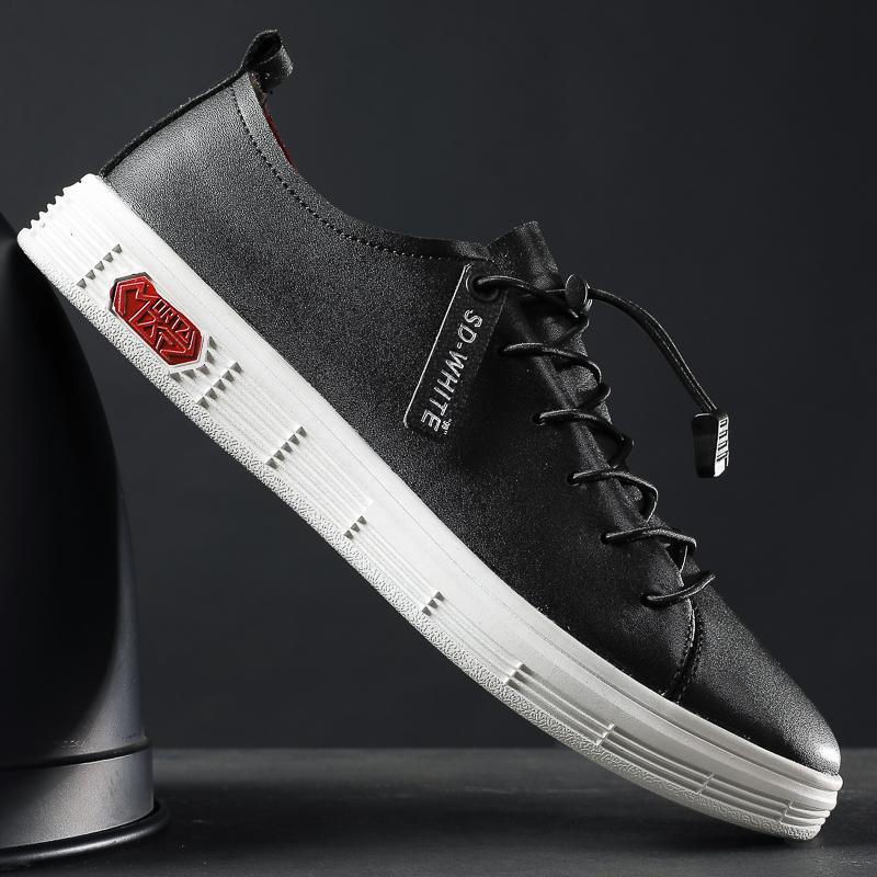 Fashion Fashion Brand Simple White Men's Leather Casual Shoes High-quality Brand Office Business Formal Shoes Men's Sports Oxford Shoes