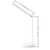 Rechargeable Led Eye Care Desk Lamp With 3 Color Modes Dimmable Phone Stand For Home Office Reading Working