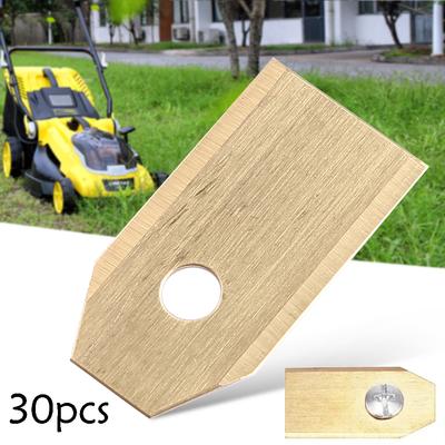 30 Stück/Los Rasenmäher Schneidmesser Mit Schrauben-Set Edelstahl Ersatz Für Husqvarna Mäher/Gardena Robotermäher Reparatur