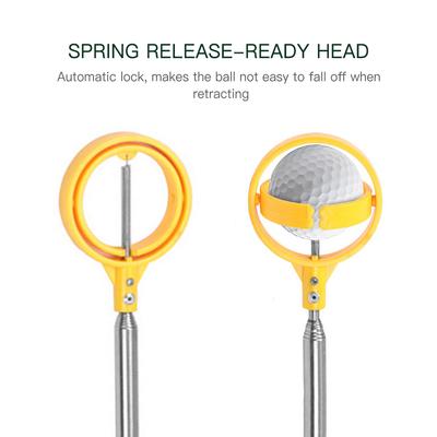 Telescopic Golf Ball Retriever Grabber Tool with Spring ReleaseReady Head for Water Pond Lake