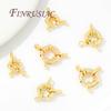 18K Gold Plated Round Spring Clasps For Jewelry Making,Locks For Bracelets 9mm 10mm 11mm Necklace Clasp Accessories For Jewelry