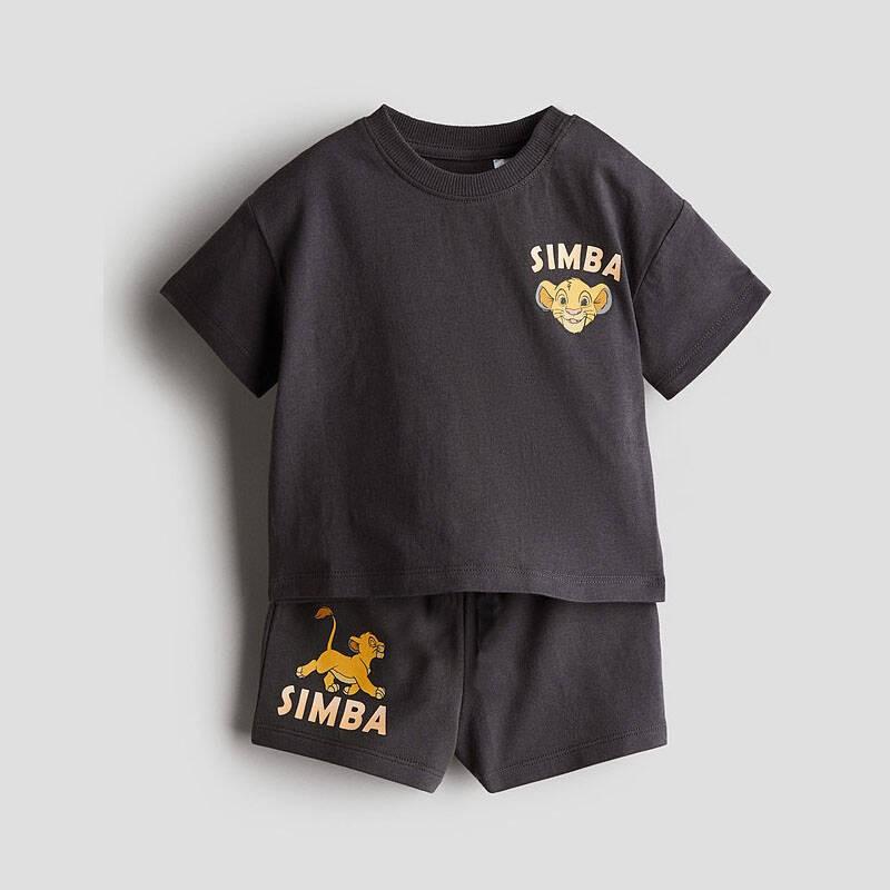 

Cartoon Tshirt Shorts Sets Summer Kids Costume Casual Fashion Loose Tees+Short Kids Trendy Short Sleeve Outfits Boys Costume 100