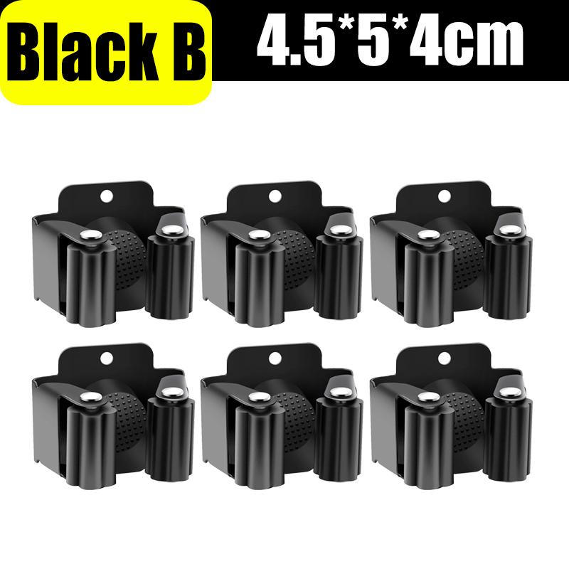 1-10Pcs Mop Broom Holder Wall Mounted Storage Clips with Screws Handle Hanging Tools for Home Kitchen Bathroom Garden Clips
