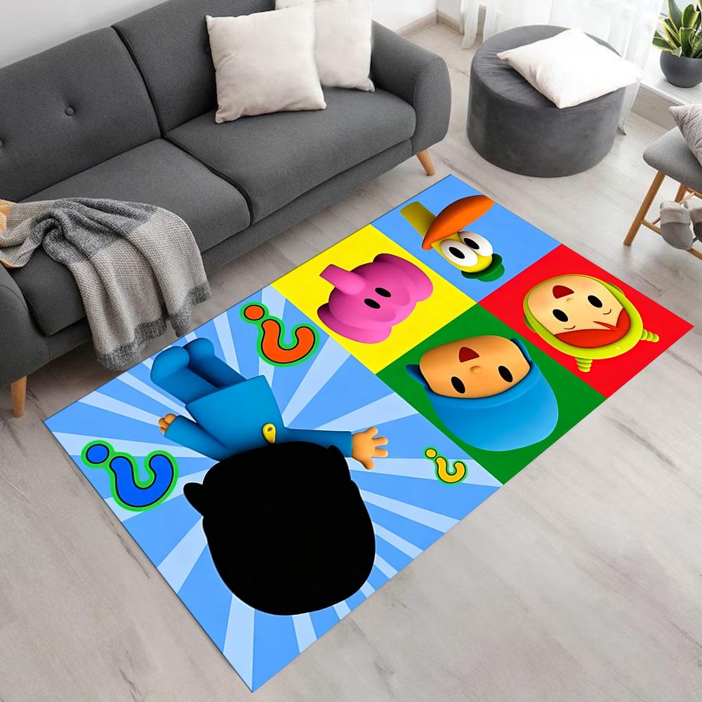 Pocoyo Carpet Suitable for Kitchen Hallway Balcony Dormitory Anti-slip Rug Decorate Offices Gift for Festivals