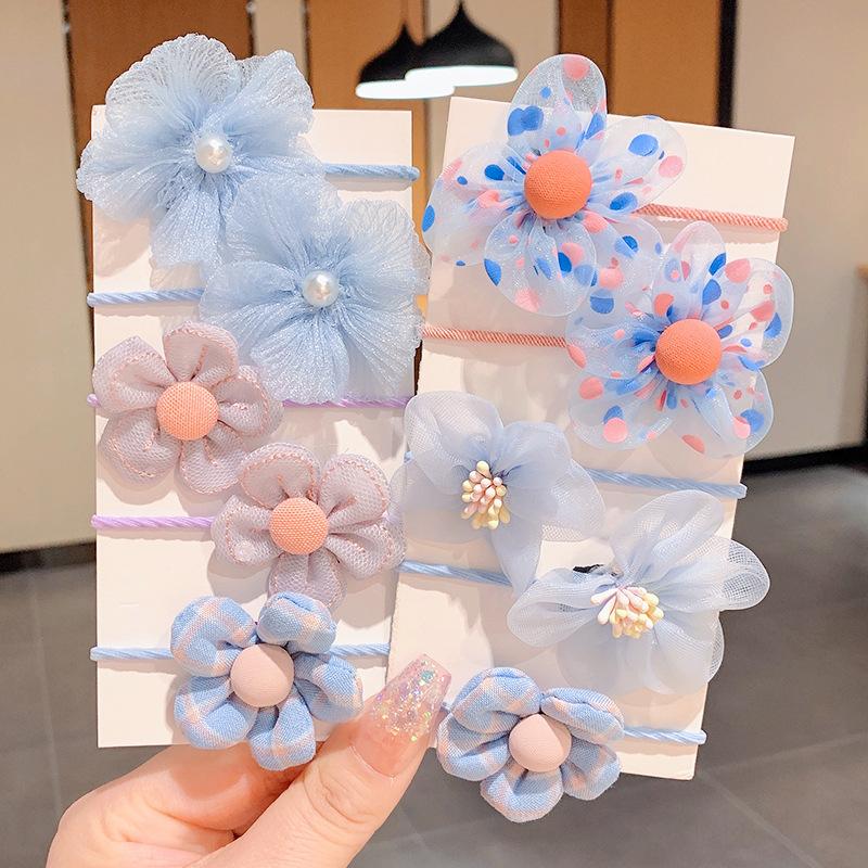 10pcs Children's Flower Cute Hair Bands for Little Girls, Baby Headband with Bowknot for Girls' Hairories