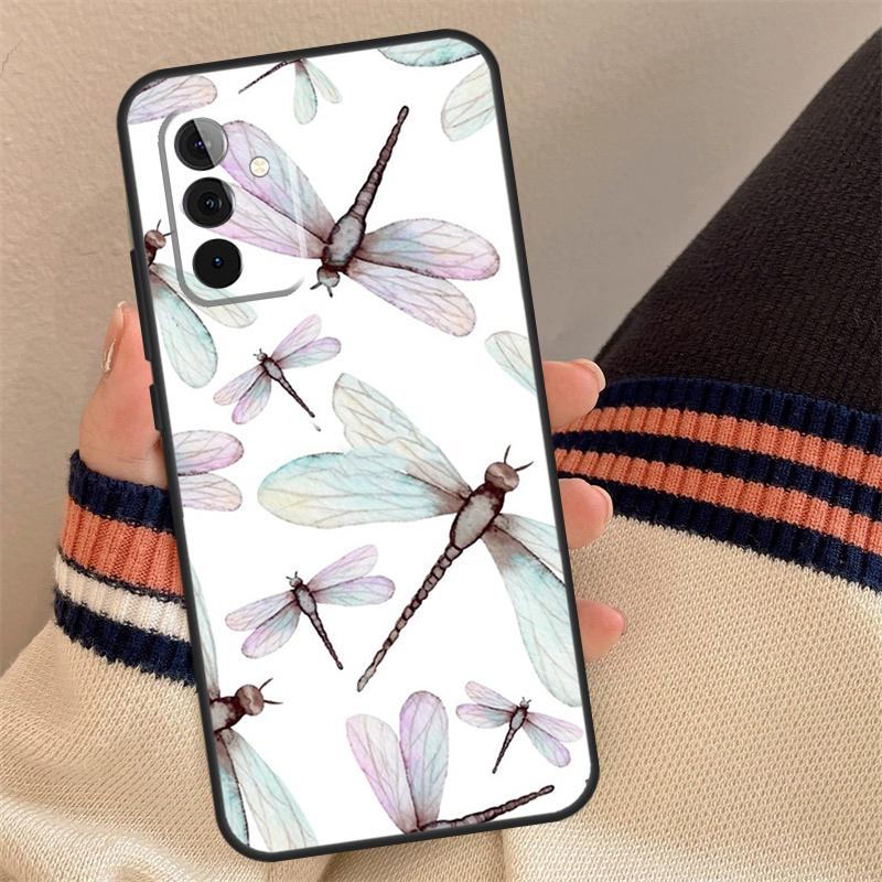 Dragonfly Insect Pattern Case For Samsung Galaxy A56 A36 A16 A13 A23 A33 A53 A52 A32 A12 A54 A34 A14 A15 A35 A55 A17