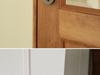 Antique Bronze Magnetic Silent Bedroom Door Lock with Retro Wood Handle