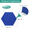 uxcell 12-Piece Self-Adhesive Acoustic Panels, 12" x 10" x 0.4", Good Density Soundproof Padding, Hexagonal Soundproof Absorbent Panels, Insulated