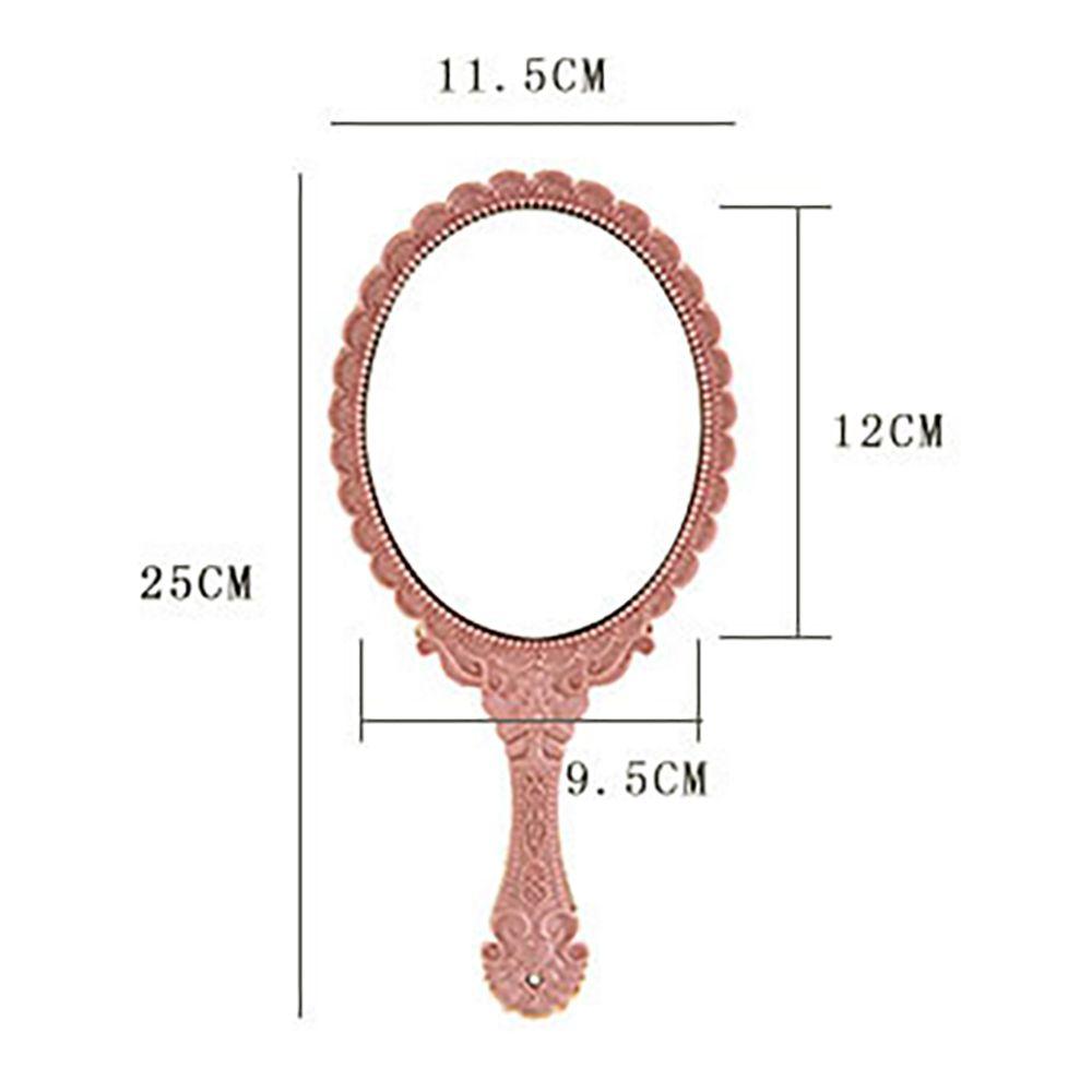 Ladies Vintage Creative Handhold Mirrors Makeup Mirrors Pattern Handle Lace Mirrors
