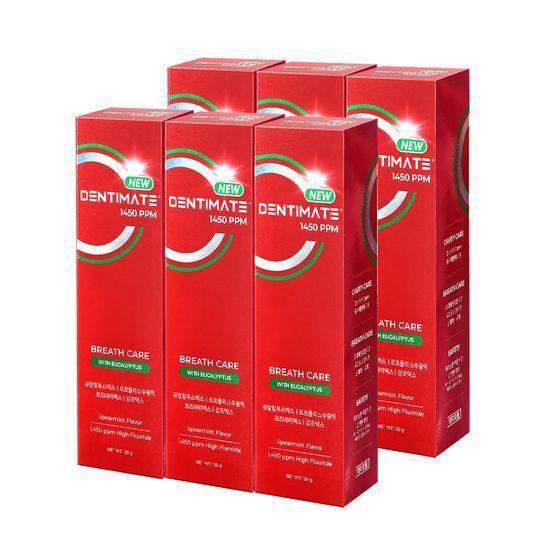 Clio Dentimate New 1450 High Fluoride Eucalyptus Breath Care Toothpaste 150g X 6