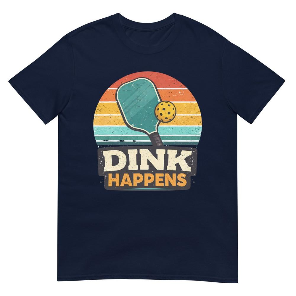 Dink Happens Pickleball Funny Player Retro Paddle Ball TShirt S
