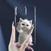 Phone Case with Selfie Cat Pattern Suitable for iPhone 17 16 15 14 13 12 11 Pro/Max/Plus Anti Drop and Shockproof Back Cover