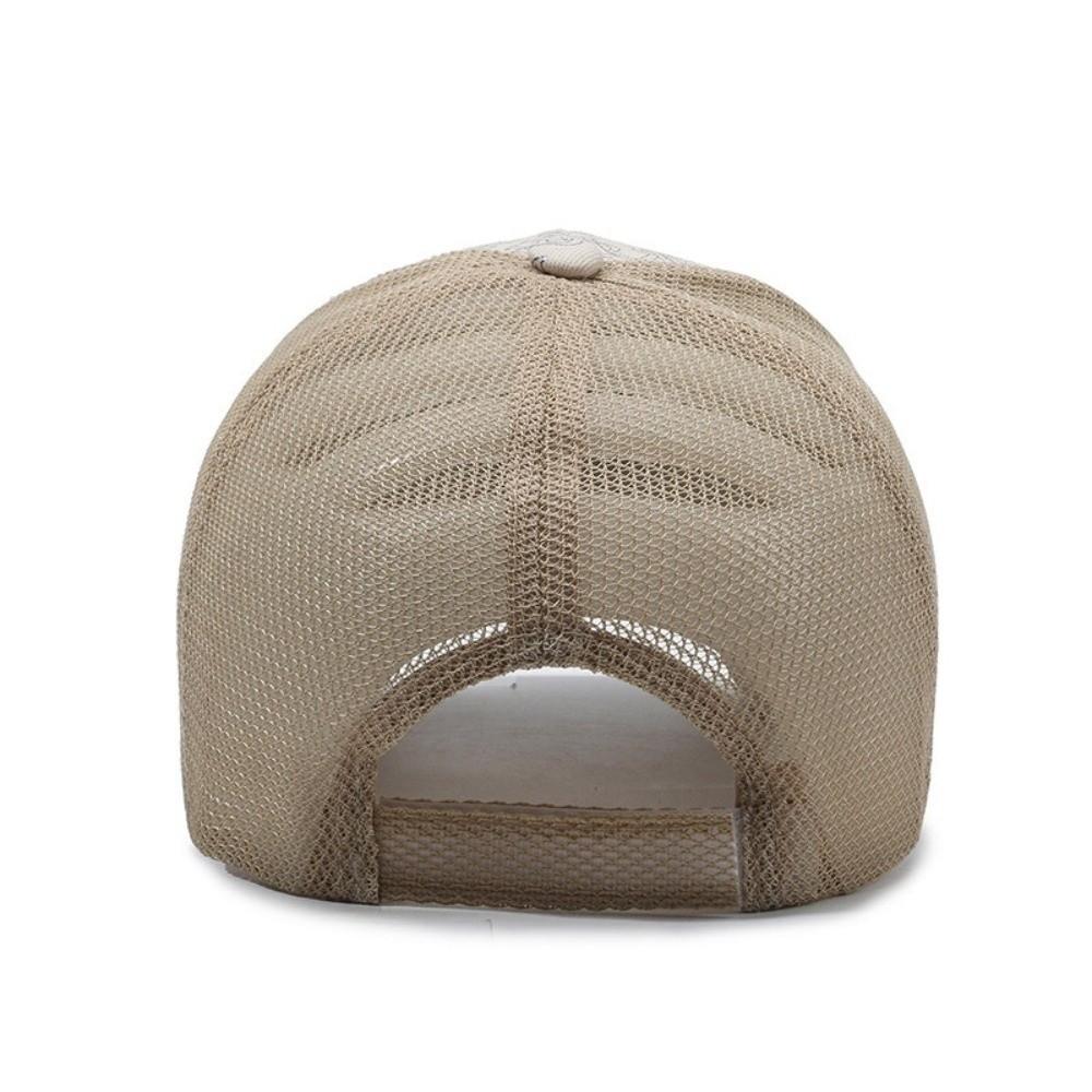 Wide Brim Mesh Baseball Cap Breathable Peaked Cap Unisex Sun Hat Summer