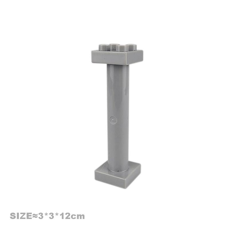 Große Bausteine Haus Zubehörteile Dach Fenster Wand Konstruktion Zusammenbauen Duplo Steine Lernspielzeug für Kinder Geschenk