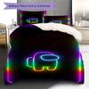 Among Us Pattern Bedding,Quilt Set Quilt Cover Pillowcase Home Birthday Gift (1 * Duvet Cover + 2 * Pillowcase, Without Core)