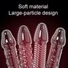 Textured Silicone Delay Sleeve with Studded Surface Male Enhancement Endurance Trainer with Anal Stimulation Reusable Discreet Adult Toy