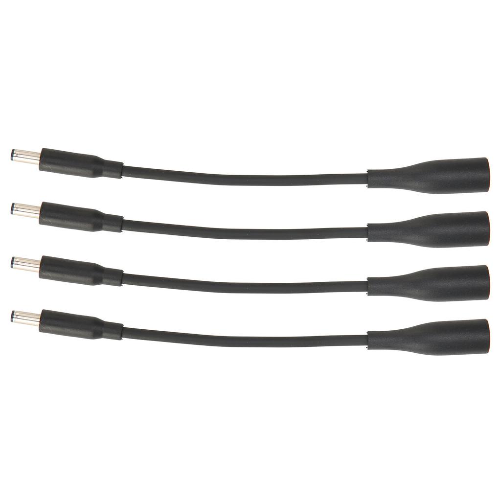 4pcs DC 7.4x5.0mm To 4.5x3.0mm Adapter Cable Plug and Play Portable Tip Adapter Converter Cable for Dell Laptop