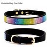 Rhinestone Collar Dog Soft Leather Small Bling Pet Collars Cat Puppy Necklace