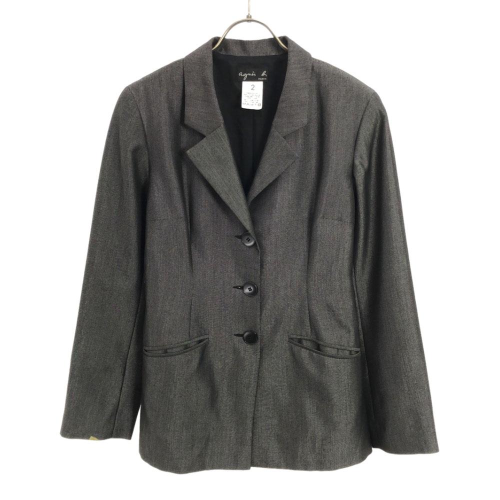 

agnes b. made in Japan tailored jacket 2 Black series Women Used