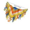 BEPAN Elegant Bohemian Turban Knitted Triangle Scarf Colorful Cummerbund Apron Wrap Scarves Shawl Hip Scarf Women