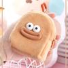 Cute Cartoon Plush Coin Purse Mini Backpack Design Card Holder Mini Wallet Smooth Zipper Storage Pouch Mini Storage Bag