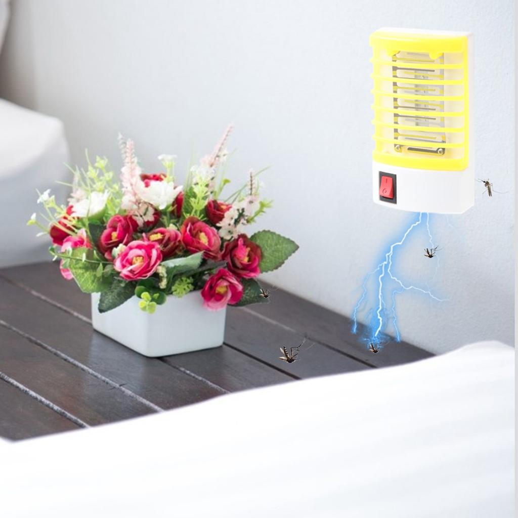 Uccidi Zanzare USB LED Luce Mosche Insetti Zapper Trappola Raccoglitore Lampada Interno Arancione