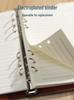 A5 Leather Business Notebook with Logo Printing, Thick Ring Binder & Buckle Closure - Perfect for Office Notes