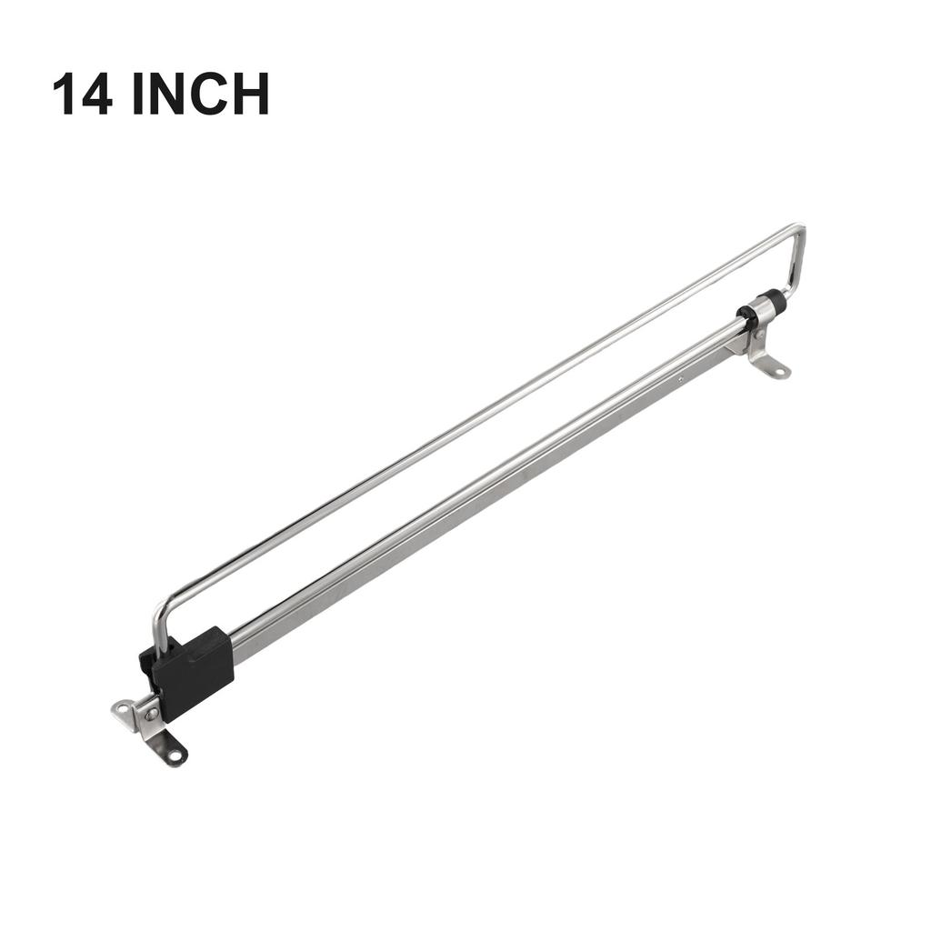 Iron and Plastic Pull Out Hanger Rail Extending Rack for Wardrobes and Cabinets