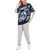 Li-Ning Casual Sports Mickey Letter Print Round Neck Short Sleeve T-Shirt Unisex Tops Black AHSS273-3