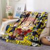 1PC Jujutsu Kaisen Patterned Flannel Blanket Suitable For All Seasons For Home Decor Warmth And Comfort Gifts Holiday Present
